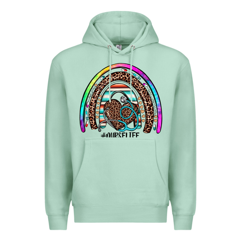 Nurse Life Rainbow Premium Hoodie by JahusDesignShop | Teevron