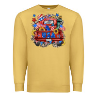 Antique Gold usa truck Premium Sweatshirt - Zillion Design Studio