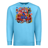 Ocean Blue usa truck Premium Sweatshirt - Zillion Design Studio