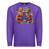 Purple usa truck Premium Sweatshirt - Zillion Design Studio