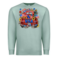 Seafoam usa truck Premium Sweatshirt - Zillion Design Studio