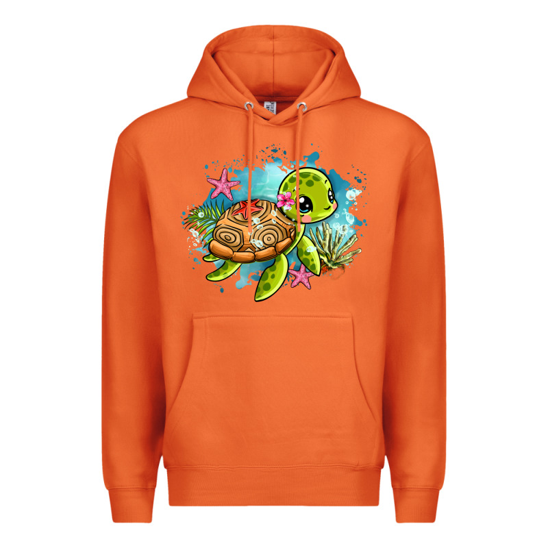 Ocean With Turtle Premium Hoodie by AdoDesignShop | Teevron