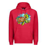 Cardinal ocean with turtle Premium Hoodie - AdoDesignShop