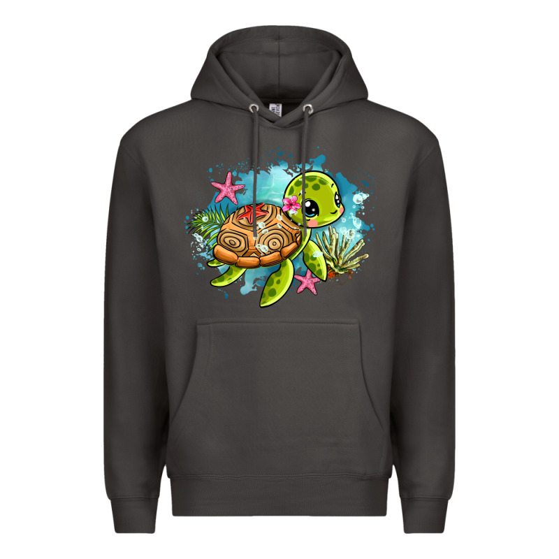 Ocean With Turtle Premium Hoodie by AdoDesignShop | Teevron