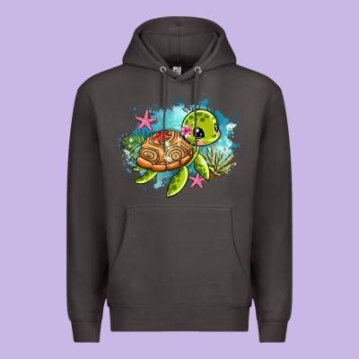 Ocean With Turtle Premium Hoodie Designed By Adodesignshop