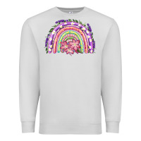 Dove Grey Easter Floral Spring Rainbow Premium Sweatshirt - RanaPortraitStore