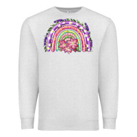 Oatmeal Heather Easter Floral Spring Rainbow Premium Sweatshirt - RanaPortraitStore