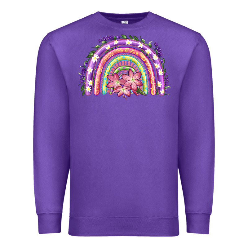 Easter Floral Spring Rainbow Premium Sweatshirt by RanaPortraitStore | Teevron