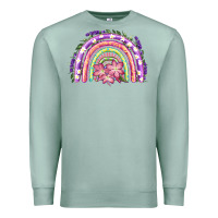 Seafoam Easter Floral Spring Rainbow Premium Sweatshirt - RanaPortraitStore