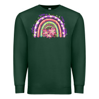 Sports Green Easter Floral Spring Rainbow Premium Sweatshirt - RanaPortraitStore