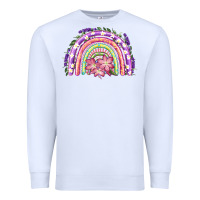 White Easter Floral Spring Rainbow Premium Sweatshirt - RanaPortraitStore