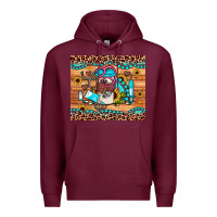 Burgundy western gemstone sunflower nurse Premium Hoodie - JahusDesignShop