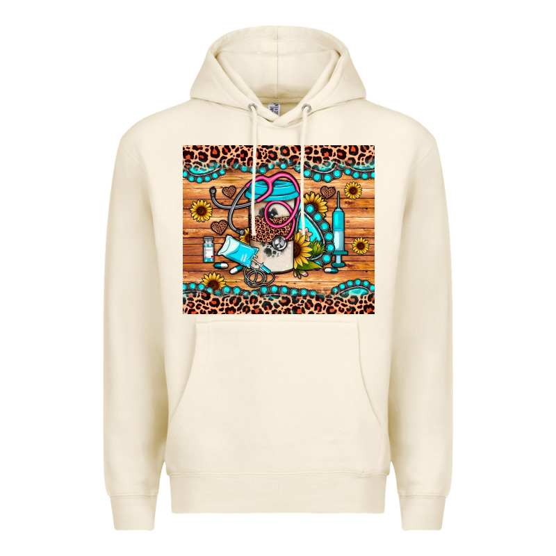 Western Gemstone Sunflower Nurse Premium Hoodie by JahusDesignShop | Teevron