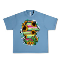 Pebble Blue Coahuila State Of Mexico Map Urban Heavy Tee - RanaPortraitStore