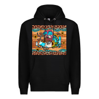 Black western gemstone sunflower nurse Premium Hoodie - JahusDesignShop