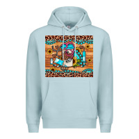 Blue Mist western gemstone sunflower nurse Premium Hoodie - JahusDesignShop