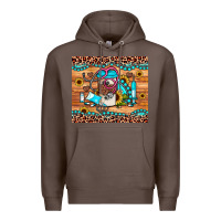 Coffee western gemstone sunflower nurse Premium Hoodie - JahusDesignShop