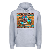 Heather Grey western gemstone sunflower nurse Premium Hoodie - JahusDesignShop