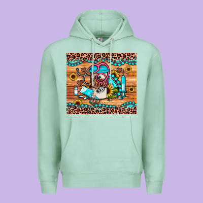 Western Gemstone Sunflower Nurse Premium Hoodie Designed By Jahusdesignshop