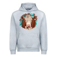 Heather Grey hareford leopard gemstone Urban Hoodie - JahusDesignShop