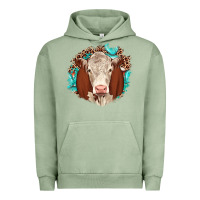 Pigment Oil Green hareford leopard gemstone Urban Hoodie - JahusDesignShop