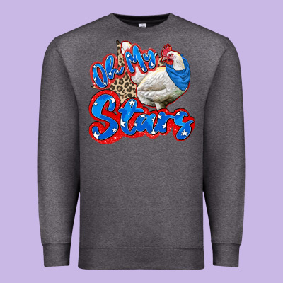 Oh My Stars Chicken Premium Sweatshirt Designed By Zillion Design Studio