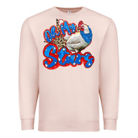 Pale Pink oh my stars chicken Premium Sweatshirt - Zillion Design Studio