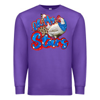 Purple oh my stars chicken Premium Sweatshirt - Zillion Design Studio