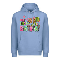Colony Blue mu first birthday Premium Hoodie - AdoDesignShop