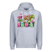 Heather Grey mu first birthday Premium Hoodie - AdoDesignShop