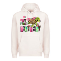 Pale Pink mu first birthday Premium Hoodie - AdoDesignShop