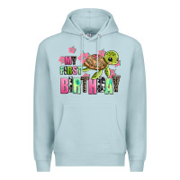 Blue Mist mu first birthday Premium Hoodie - AdoDesignShop