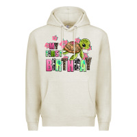 Oatmeal Heather mu first birthday Premium Hoodie - AdoDesignShop