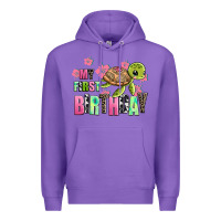 Purple mu first birthday Premium Hoodie - AdoDesignShop