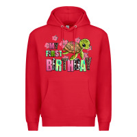 Red mu first birthday Premium Hoodie - AdoDesignShop
