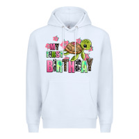 White mu first birthday Premium Hoodie - AdoDesignShop