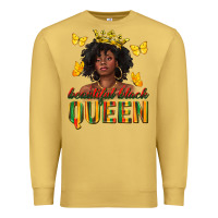 Antique Gold beautiful black queen Premium Sweatshirt - texasbilliewilder