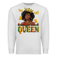 Oatmeal Heather beautiful black queen Premium Sweatshirt - texasbilliewilder