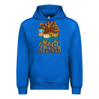 Cobalt thankful grateful blessed turkey Urban Hoodie - Artiststas