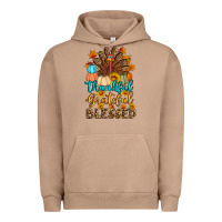 Pigment Burro thankful grateful blessed turkey Urban Hoodie - Artiststas