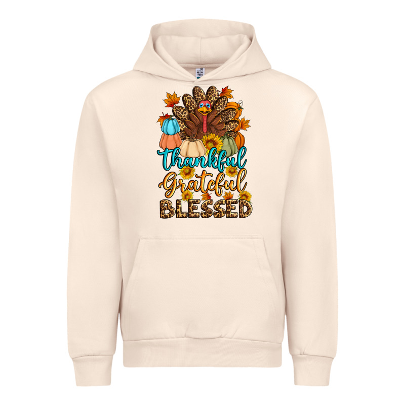 Thankful Grateful Blessed Turkey Urban Hoodie by Artiststas | Teevron