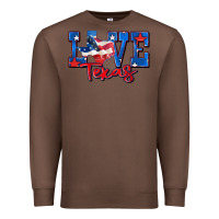 Chestnut love texas map Premium Sweatshirt - Zillion Design Studio