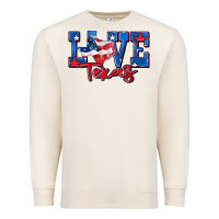 Sandshell love texas map Premium Sweatshirt - Zillion Design Studio