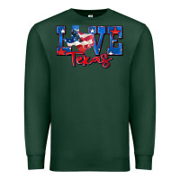 Sports Green love texas map Premium Sweatshirt - Zillion Design Studio