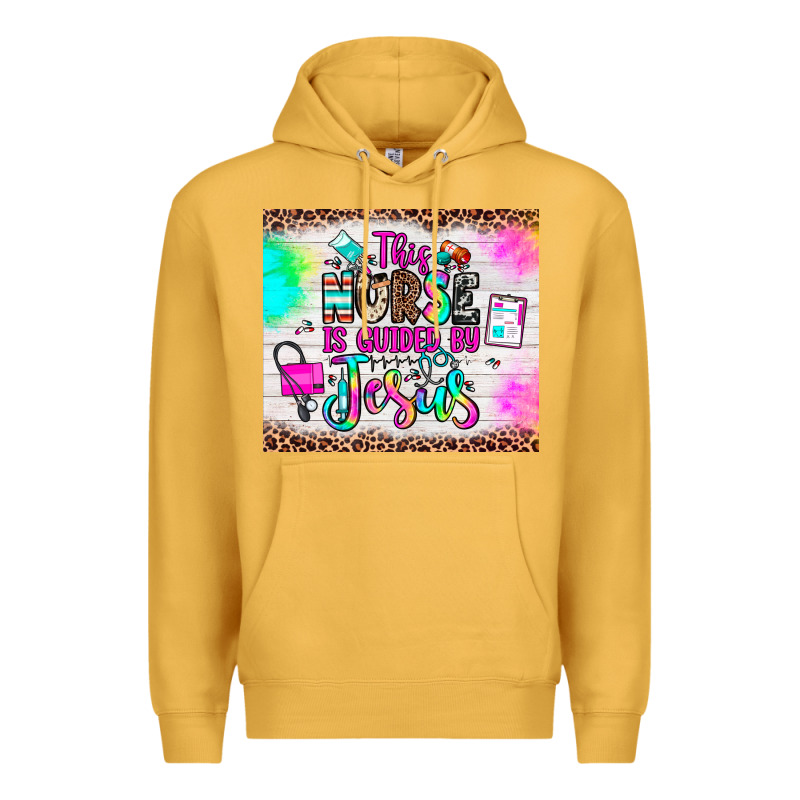 This Nurse Is Guided By Jesus Premium Hoodie by JahusDesignShop | Teevron