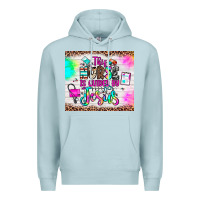 Blue Mist this nurse is guided by jesus Premium Hoodie - JahusDesignShop