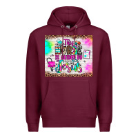 Burgundy this nurse is guided by jesus Premium Hoodie - JahusDesignShop