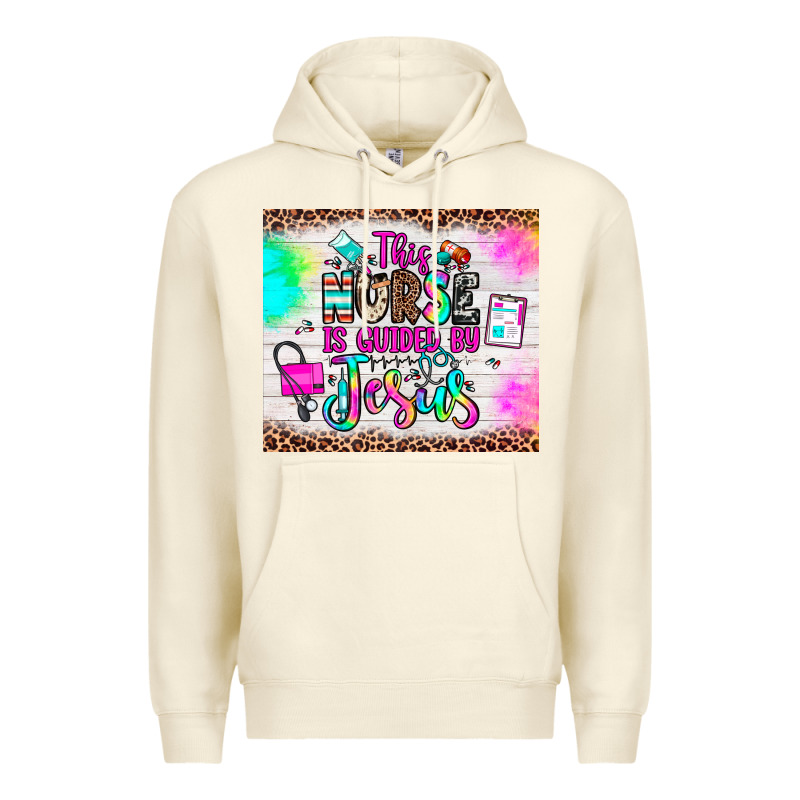 This Nurse Is Guided By Jesus Premium Hoodie by JahusDesignShop | Teevron