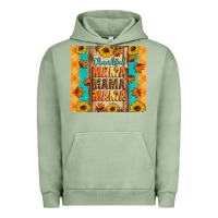 Pigment Oil Green Thankful mama mama mama Urban Hoodie - Artiststas