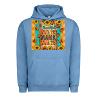 Pigment Pebble Blue Thankful mama mama mama Urban Hoodie - Artiststas